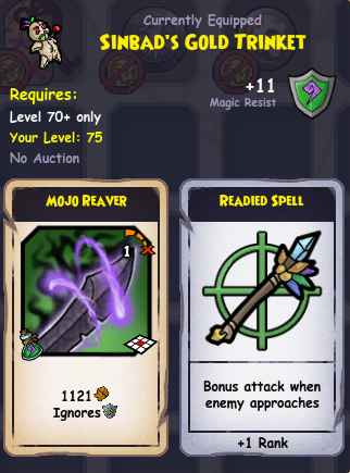 Sinbad's Gold Trinket